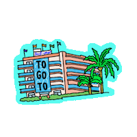 Travel Hotel Sticker by Togoto