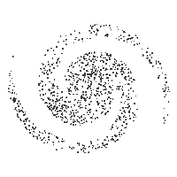 Black Hole Spinning Sticker by Dark Star Brewing Co.