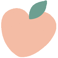makelifepeachy food logo pink aesthetic Sticker