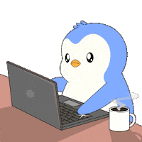 Working Work From Home Sticker by Pudgy Penguins
