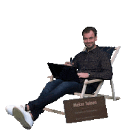 mekertuinen strand bellen hovenier addy Sticker