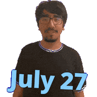 July 27 Sticker