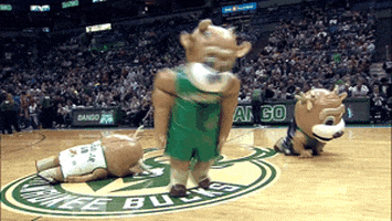 mascot crawl GIF by NBA