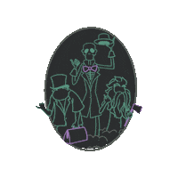 Haunted Mansion Hitchhiker Sticker by Project Magic Inc
