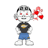 White Monkey Wow Sticker by Zhot