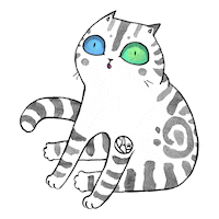loeblich cat wow amazing kitty Sticker
