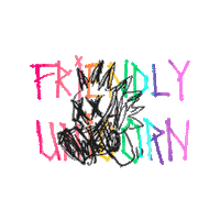 Friendlyunicorn unicorn friendly fu fufufu Sticker