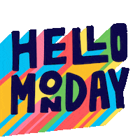 Hello Monday Sticker by techshida