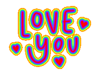 Love You Hearts Sticker by megan lockhart