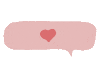 PivotCreative love heart like chat bubble Sticker