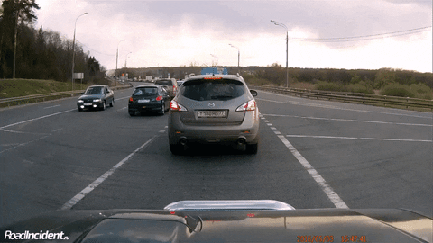 car overtaking GIF