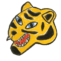 Tiger Savage Sticker by Ginger Box