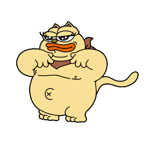 Glowing Look At Me Sticker by ChonkyCom