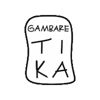 Gambaretika logo gambaretika Sticker
