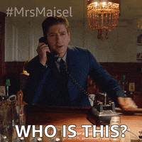 Who Is This Reaction GIF by The Marvelous Mrs. Maisel