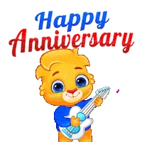 Happy Anniversary Love Sticker by Lucas and Friends by RV AppStudios