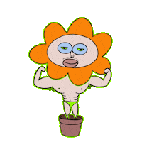 thaomystudio flower workout muscle muscular Sticker