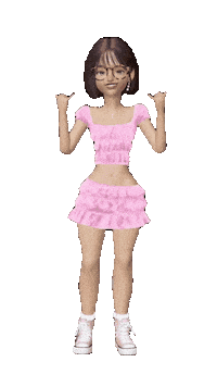 Girl Rosa Sticker