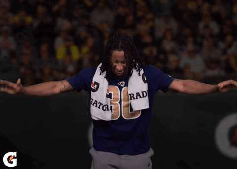 Excited Todd Gurley GIF by Gatorade