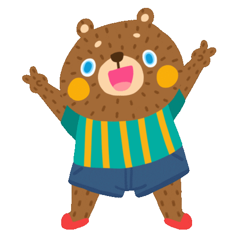 Happy Bear Sticker