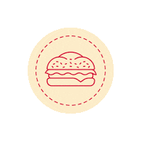 Sandwich Hamburger Sticker by Jumpafood