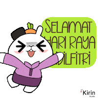 kirinstudio raya aidilfitri kirin happy raya Sticker