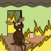 DoYouMoose web3 moose this is fine its fine GIF