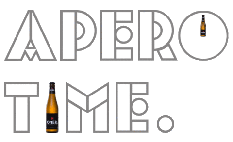 Time Beer Sticker by OMER. Traditional Blond