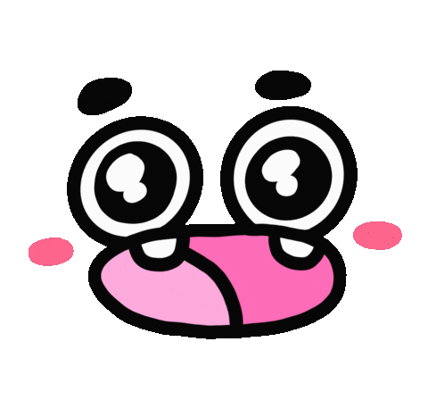 Ouokii giphyupload reaction face blush Sticker