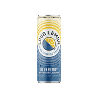 drinkloudlemon sparkling lemonade blueberry spiked Sticker