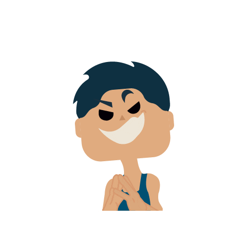 Happy Illustration Sticker