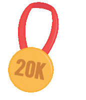 Gold Medal Running Sticker