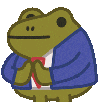 Thanks Frog Sticker