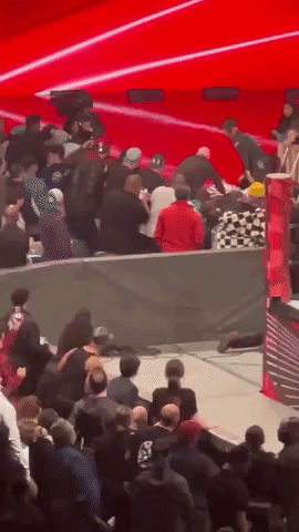 Security Tackle Fan Who Jumped WWE Star Seth Rollins at New York Event