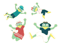 Dance Floating Sticker by Undercover Tourist