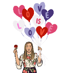 Love Is Love Hearts Sticker by sanne