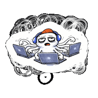 Sticker Working Hard Sticker