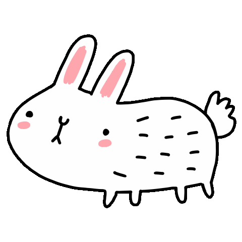 Bunny Rabbit Sticker by Linzie Hunter