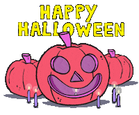 Jack-O-Lantern Reaction Sticker by Simon Super Rabbit