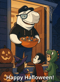Trick Or Treat Halloween GIF by Secret Society Of Whales