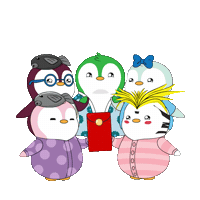 China Penguin Sticker by Pudgy Penguins