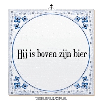 Bier Spreuk Sticker by Tegelspreuken.nl