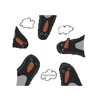 Watch Penguin Sticker