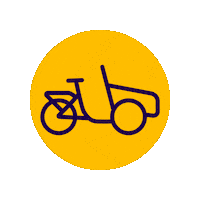 Cargobike Bakfiets Sticker by soci.bike