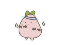 pink gym Sticker