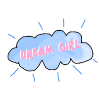 dream girl Sticker by Yeah Bunny
