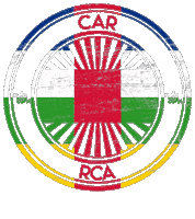 Central African Republic Car Sticker by NoirNomads