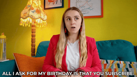 Youtube Birthday GIF by HannahWitton