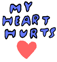 Broken Heart Love Sticker by teganiversen