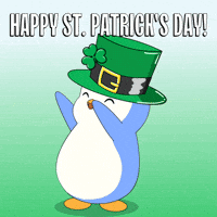 St Patricks Day Penguin GIF by Pudgy Penguins